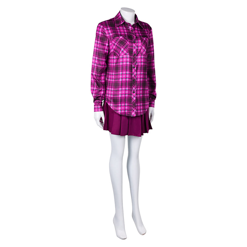 Mean Girls 2024 Movie Cady Heron Purple Dress Set Party Carnival Halloween Cosplay Costume