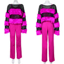 Mean Girls 2024 Movie Janis Ian Women Purple Outfit Party Carnival Halloween Cosplay Costume