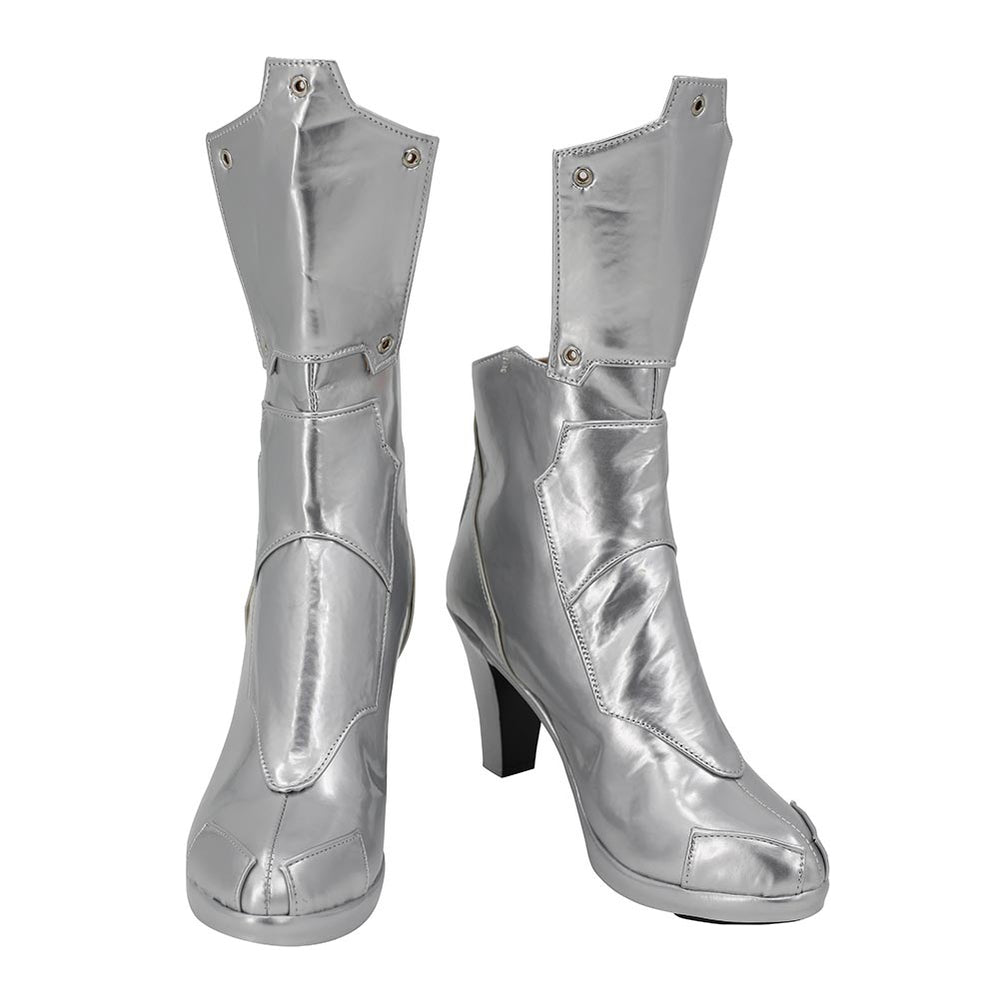 metal gear solid boots Peace Walker Halloween Costumes Accessory Custom Made Cosplay Shoes Color:Satin Sky Blue / Dune White Sigma BC 1609 STS Metal Gear Solid Peace Tag:newcampaign251112