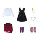 Metallic Rouge Anime Rouge Redstar Women Outfit Party Carnival Halloween Cosplay Costume