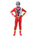 Mighty Morphin Power Rangers Anime Master Red Kids Children Red Jumpsuit Party Carnival Halloween Cosplay Costume