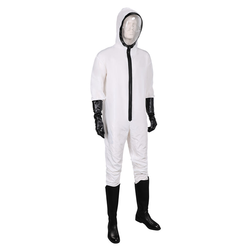 Money Heist TV Michel Gil White Jumpsuit Party Carnival Halloween Cosplay Costume