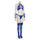 Mortal Kombat 1 Game Kitana Women Blue Bikini Suit Party Carnival Halloween Cosplay Costume