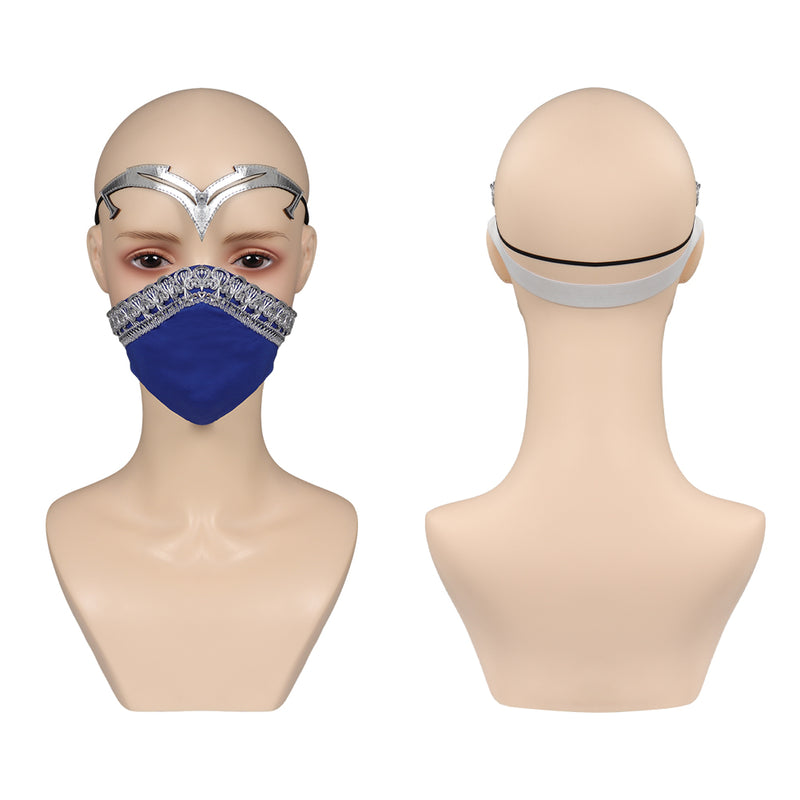 Mortal Kombat 1 Kitana Women Latex Masks Helmet Masquerade Party Carnival Halloween Cosplay Costume Props