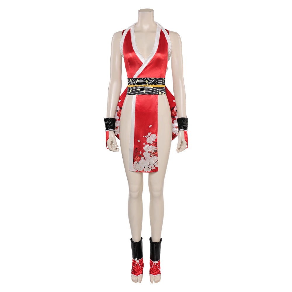 Mortal Kombat Game Nitara Mai Shiranui Red Outfits Party Carnival Hall