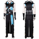 Mortal Kombat Game Quan Chi Black Outfit Party Carnival Halloween Cosplay Costume