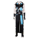 Mortal Kombat Game Quan Chi Black Outfit Party Carnival Halloween Cosplay Costume