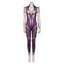 Mortal Kombat Game Sindel Women Purple Jumpsuit Halloween Party Carnival Cosplay Costume