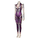 Mortal Kombat Game Sindel Women Purple Jumpsuit Halloween Party Carnival Cosplay Costume