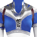 Mortal Kombat Kitana Blue Female Fighter Suit Role Playing Party Carnival Halloween Cosplay Costume