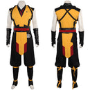 Mortal Kombat Scorpion Men Vest Pants Belt Party Carnival Halloween Cosplay Costume