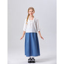 Movie Belle Kids Children Maid Dress Outfit Party Carnival Halloween Cosplay Costume
