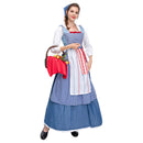 Movie Belle Women Maid Dress Party Carnival Halloween Cosplay Costume
