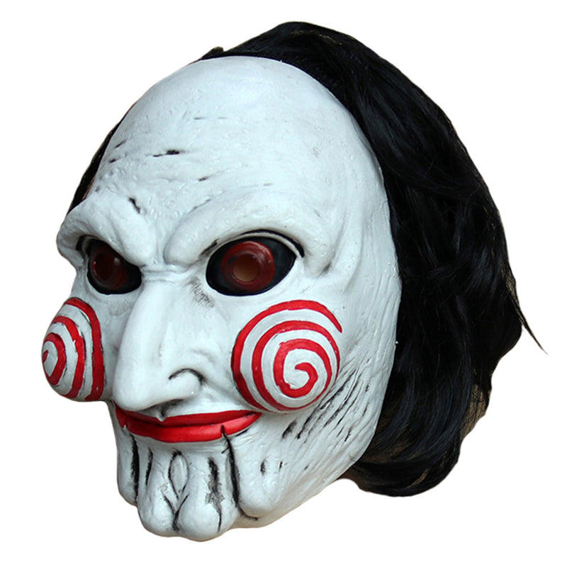 Movie Chainsaw Saw John Kramer Latex Masks Helmet Masquerade Halloween Party Props