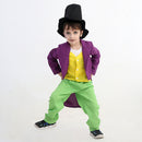 Movie Chocolate Factory Willy Wonka Kids Children Outfits Party Carnival Halloween Cosplay Costume