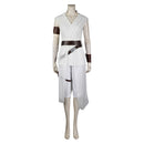 Movie Star Wars: The Last Jedi Rey White Outfits Halloween Carnival Cosplay Costume