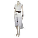 Movie Star Wars: The Last Jedi Rey White Outfits Halloween Carnival Cosplay Costume