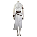 Movie Star Wars: The Last Jedi Rey White Outfits Halloween Carnival Cosplay Costume