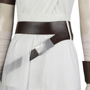 Movie Star Wars: The Last Jedi Rey White Outfits Halloween Carnival Cosplay Costume