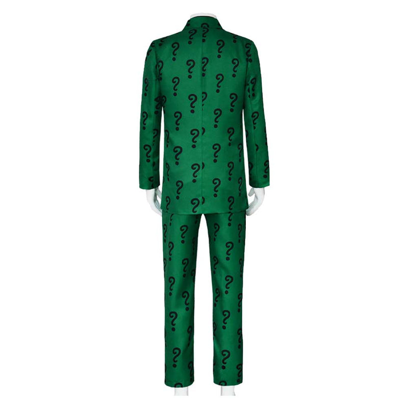 Movie The Batman Riddler Edward Nygma Uniform Outfits Halloween Party Carnival Cosplay Costume