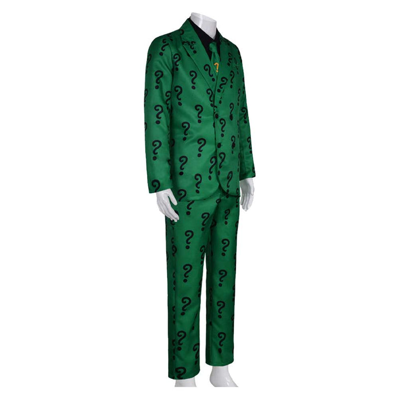 Movie The Batman Riddler Edward Nygma Uniform Outfits Halloween Party Carnival Cosplay Costume