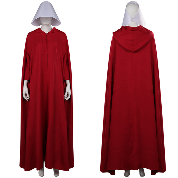 Movie The Handmaid's Tale Red Women Dress Outfits Party Carnival Halloween Cosplay Costume