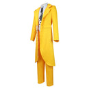 Movie The Mask Jim Carrey Yellow Uniform Outfits Party Carnival Halloween Cosplay Costume