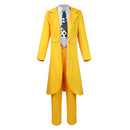 Movie The Mask Jim Carrey Yellow Uniform Outfits Party Carnival Halloween Cosplay Costume
