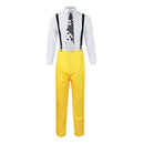 Movie The Mask Jim Carrey Yellow Uniform Outfits Party Carnival Halloween Cosplay Costume
