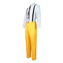 Movie The Mask Jim Carrey Yellow Uniform Outfits Party Carnival Halloween Cosplay Costume