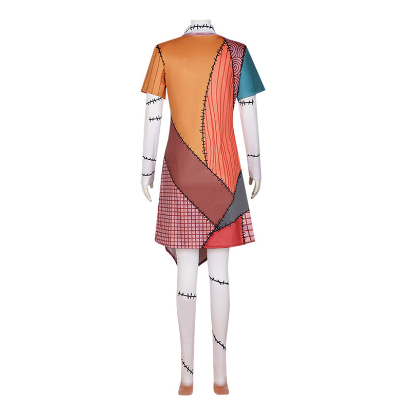The Nightmare Before Christmas Sally Dress Outfits Party Carnival Halloween Cosplay Costume The Nightmare Before Christmas Sally Dress Outfits Party Carnival Halloween Cosplay Costume