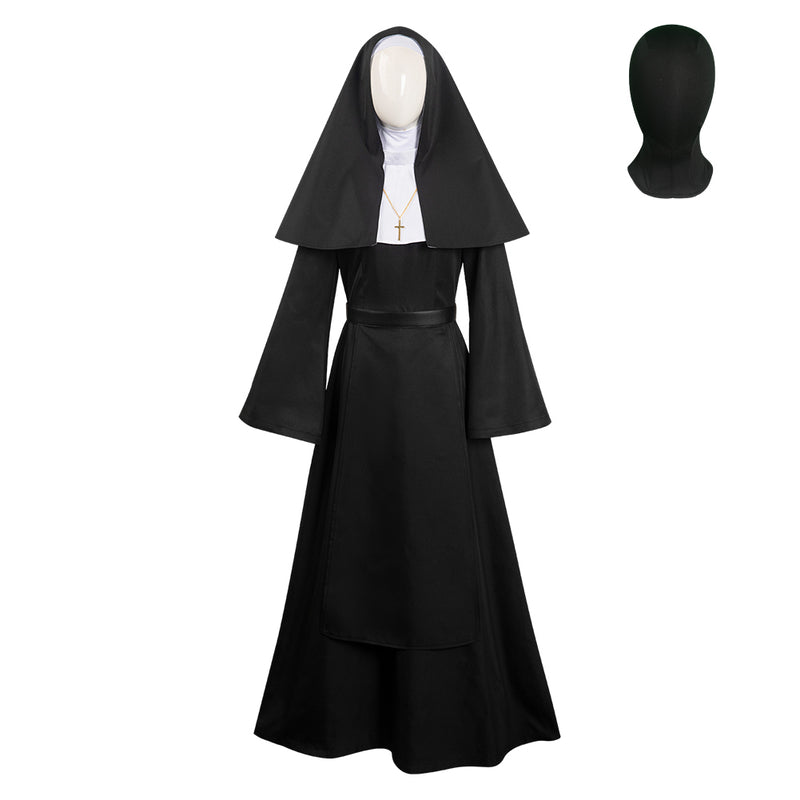 Movie The Nun 2 Women Outfits Party Carnival Halloween Cosplay Costume