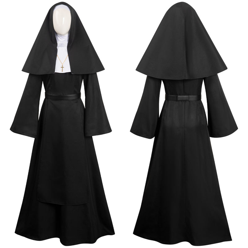 Movie The Nun 2 Women Outfits Party Carnival Halloween Cosplay Costume
