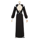 Movie The Nun Black Women Long Dress Headband Necktie Full Set Outfits Halloween Carnival Party Suit