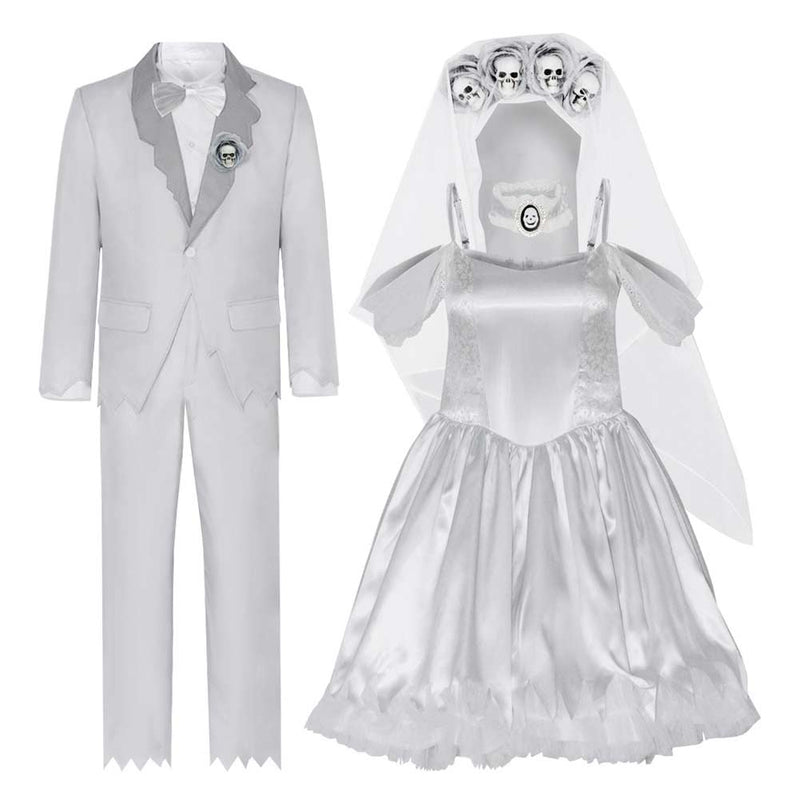 Movie Tim Burton‘s Corpse Bride Emily White Women Dress Party Carnival Halloween Cosplay Costume