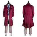 Movie Wonka Wine Red Outfits Party Carnival Halloween Cosplay Costume