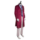 Movie Wonka Wine Red Outfits Party Carnival Halloween Cosplay Costume