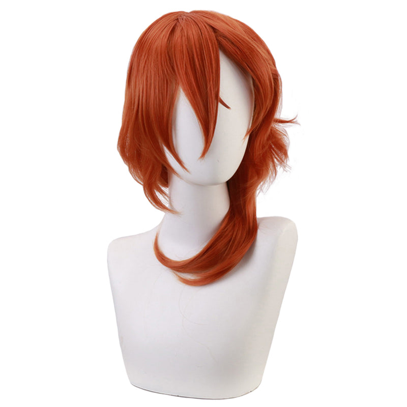 Nakahara Chuuya Cosplay Wig Heat Resistant Synthetic Hair Carnival Halloween Party Props