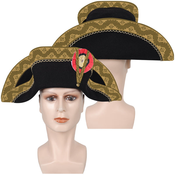 Napoleon Movie Cosplay President Hat Halloween Party Carnival Costume Accessories