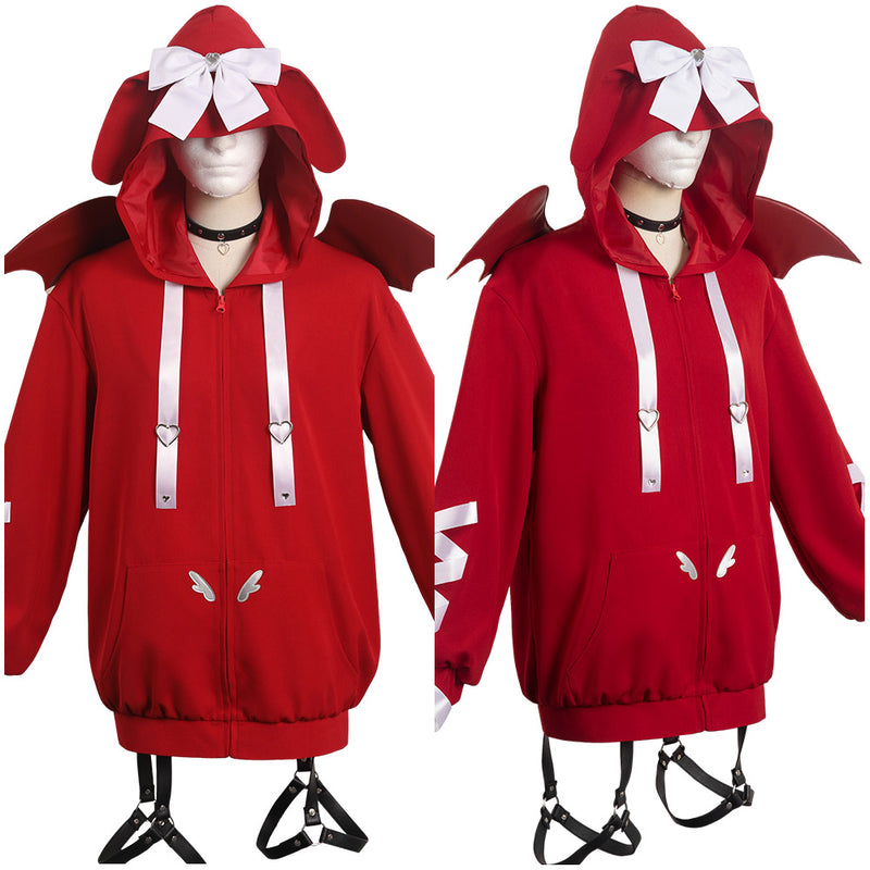 NEEDY GIRL OVERDOSE Ame-Chan KAngel Red Sweater Party Carnival Halloween Game Cosplay Costume