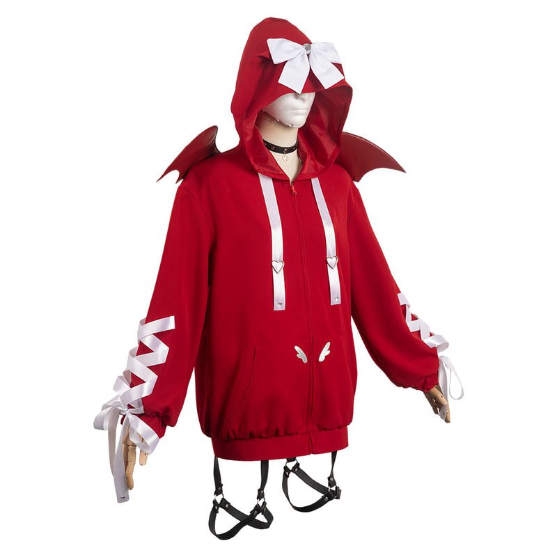 NEEDY GIRL OVERDOSE Ame-Chan KAngel Red Sweater Party Carnival Halloween Game Cosplay Costume