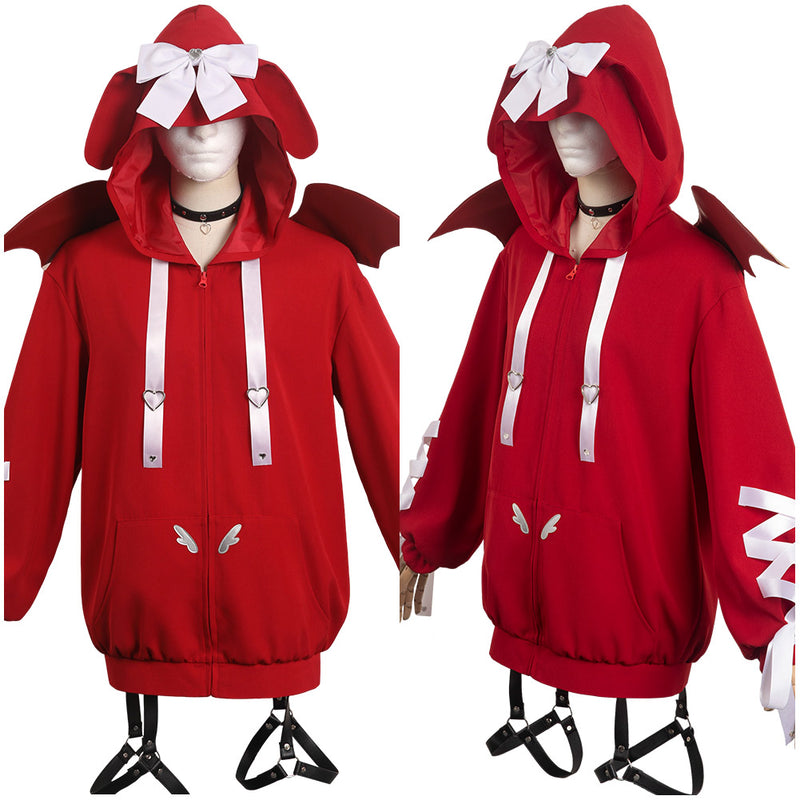 NEEDY GIRL OVERDOSE Ame-Chan KAngel Red Sweater Party Carnival Halloween Game Cosplay Costume