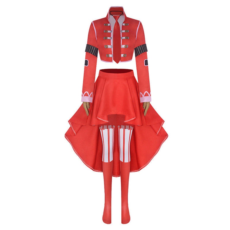 One Piece Anime Belo Betty Women Red Suit Party Carnival Halloween Cosplay Costume