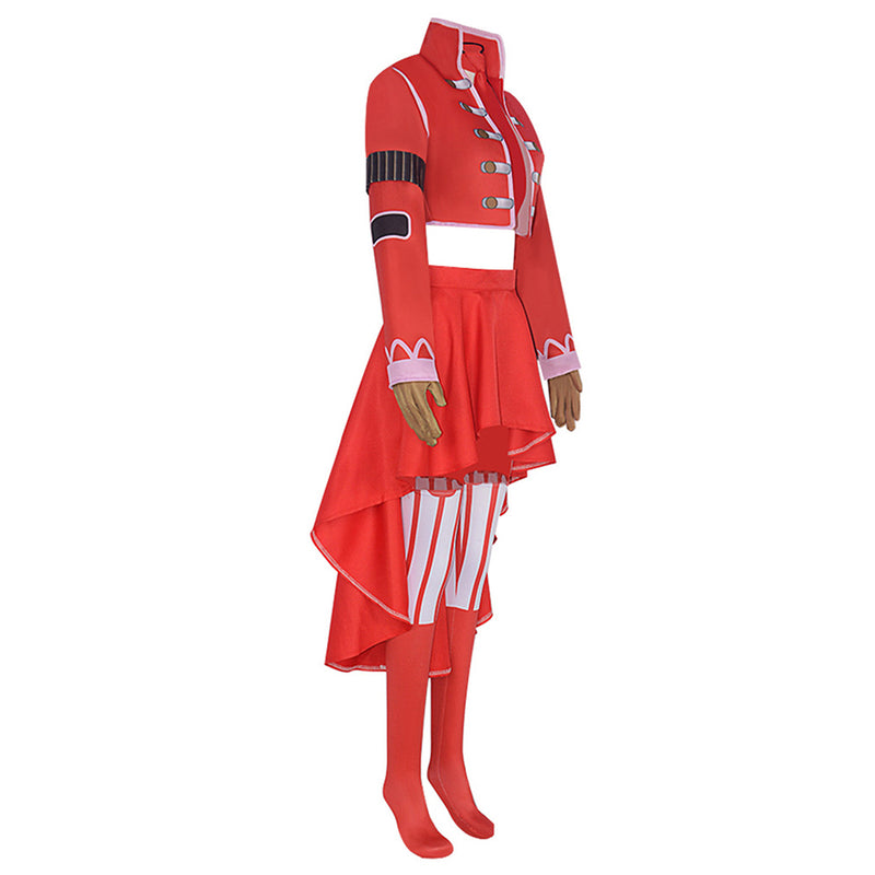 One Piece Anime Belo Betty Women Red Suit Party Carnival Halloween Cosplay Costume