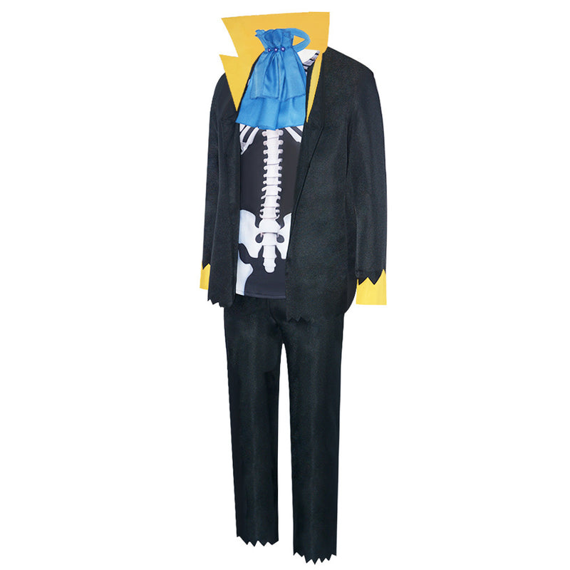 One Piece Anime Blueno Black Suit Party Carnival Halloween Cosplay Costume