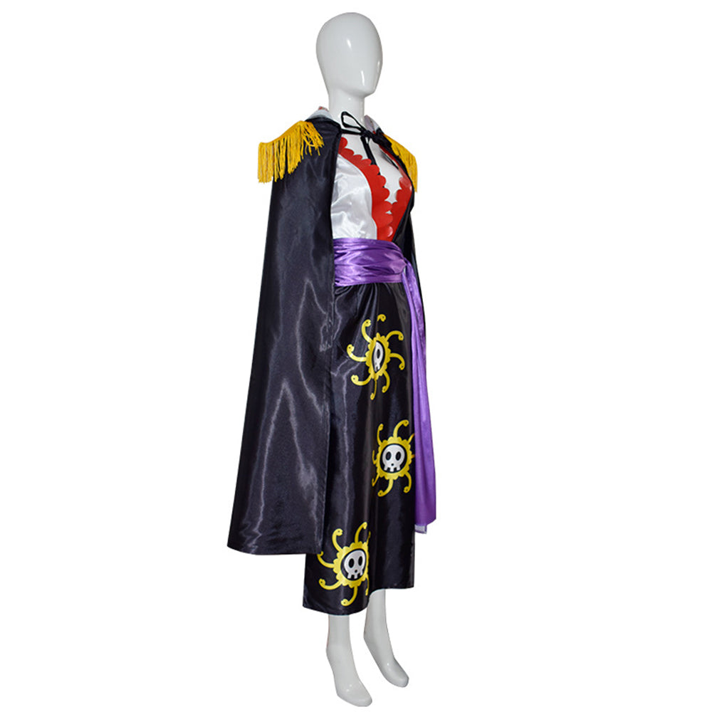 One Piece Anime Boa Hancock Women Black Suit Party Carnival Halloween