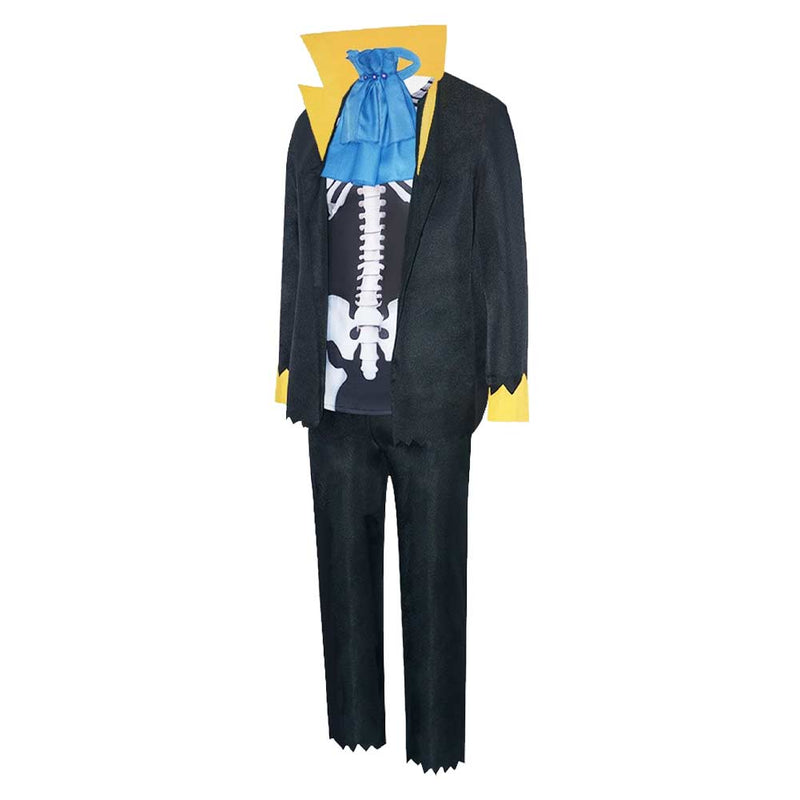 One Piece Anime Brook Black Outfit Party Carnival Halloween Cosplay Costume