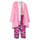 One Piece Anime Donquixote Doflamingo Pink Outfit Party Carnival Halloween Cosplay Costume