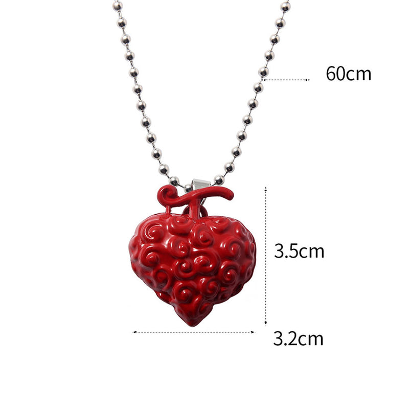 One Piece Anime Luffy's Devil Fruit Necklace Halloween Carnival Party Accessories Gifts