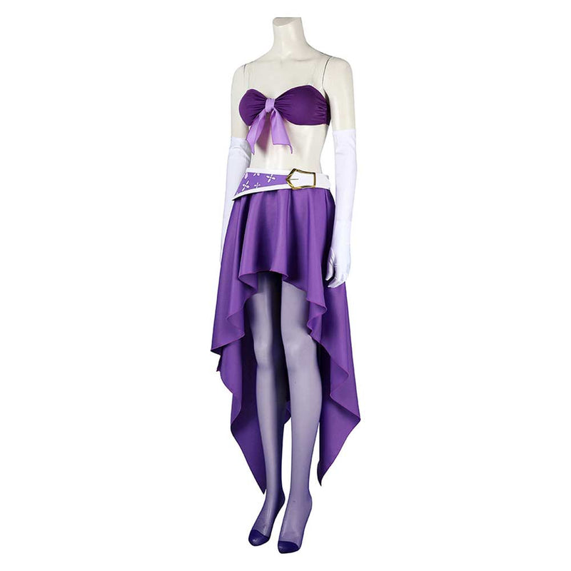 One Piece Nico Robin 15th Anniversary Women Purple Dress Party Carniva